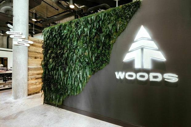 Corporate Logo on Moss Frame